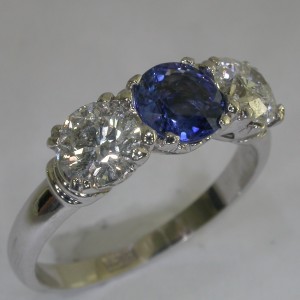 Colour Stone Engagement Rings in Melbourne - #7198
