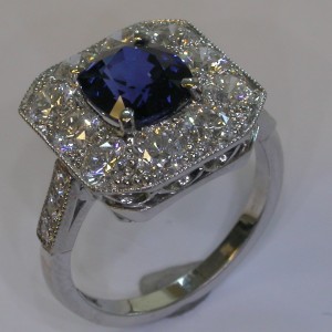Melbourne Coloured Stone Engagement Rings - #7371